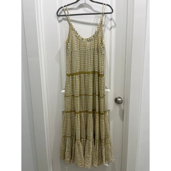 Free People Midnight Dance Maxi Dress in Canary Combo Yellow Sz XS - Picture 8 of 9